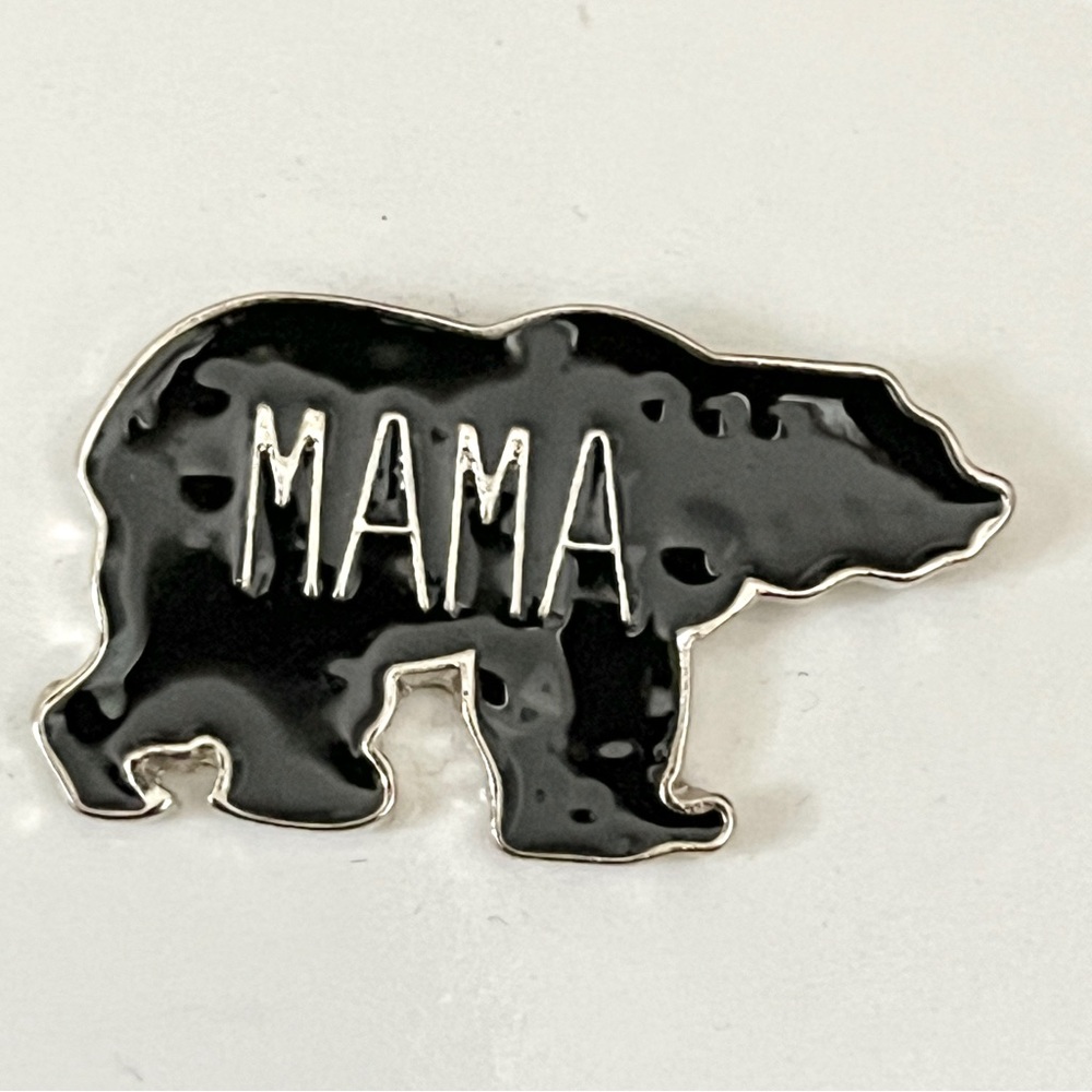 Mama Bear Enamel Shirt or Bag Pin